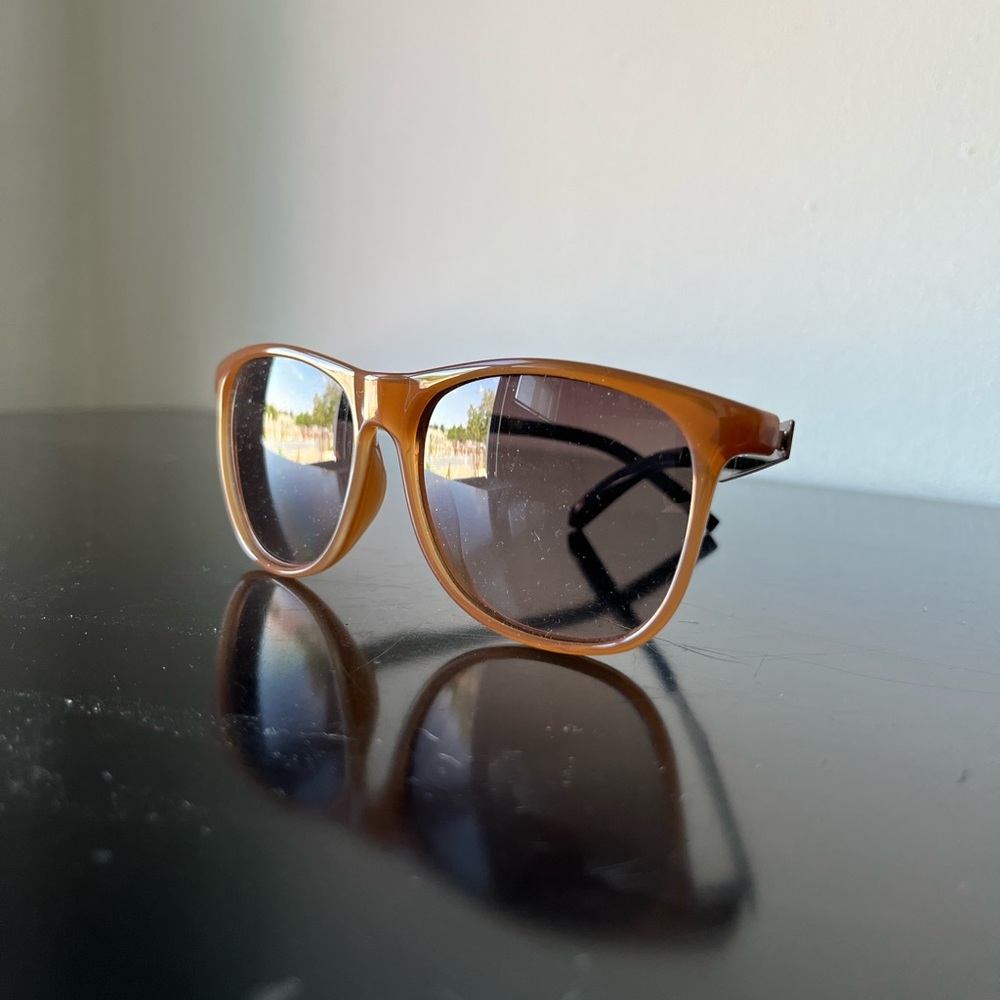 Tommy Hilfiger Brown sunglasses with gold temples and dark blue tip